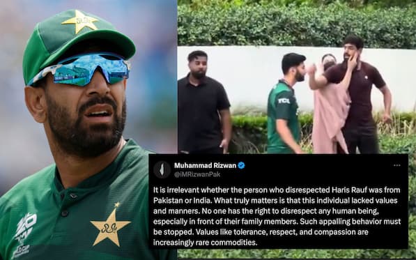 Rizwan Receives Massive Backlash For Bringing Up 'India' In Rauf vs PAK Fan Controversy